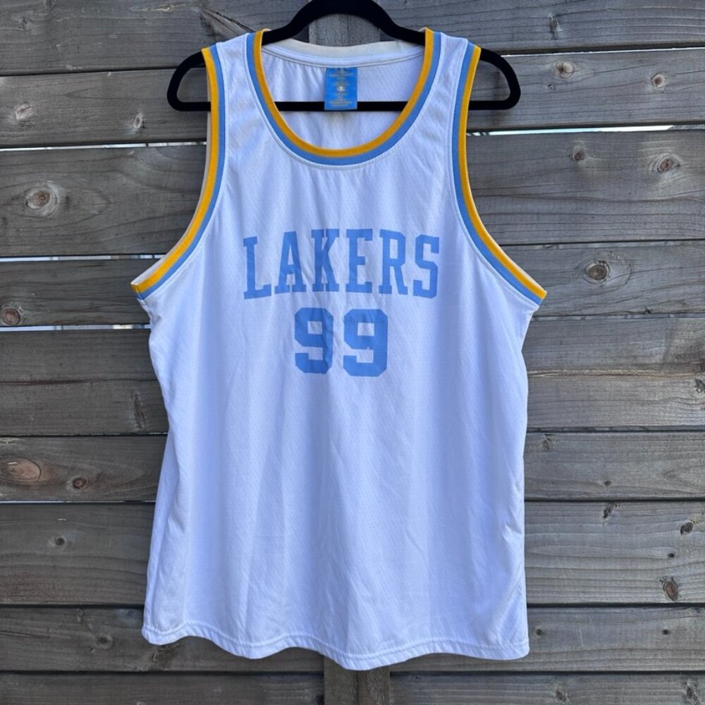 George Mikan Minneapolis MPLS LOS ANGLES LAKERS #99 Promo NBA Team JERSEY - XL